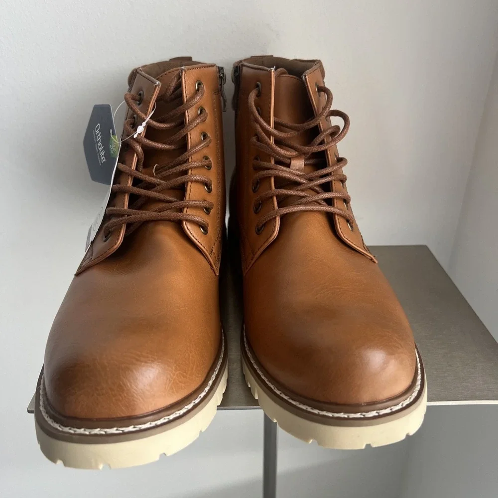 Steve Madden Men's P-Bowery Chukka Ankle Boots Lightweight Lace-Up Ortholite
